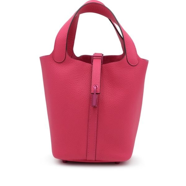 Hermes Rose Mexico Clemence Monochrome So Pink Picotin Lock 18 Pink Hardware CZ2MM product photo 1