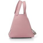 Hermes Rose Sakura Clemence Picotin Lock 18 Palladium Hardware D4WG8 product photo 2