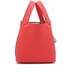 Hermes Rose Texas Clemence Picotin Lock 18 Palladium Hardware D3J8V product photo 3