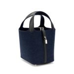 Hermes Bleu Nuit Feutre Wool And Black Swift Picotin Lock 18 PM Palladium Hardware CD2P2 product photo 2