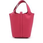 Hermes Rose Mexico Clemence Monochrome So Pink Picotin Lock 18 Pink Hardware CZ2MM product photo 4