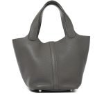 Hermes Gris Meyer Clemence Picotin Lock 18 Palladium Hardware D4WGC product photo 4