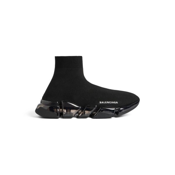 Womens Speed 2.0 Full Clear Sole Recycled Knit Sneaker In Black 617196W2DC41000 product photo 3