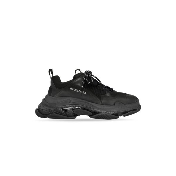 Mens Triple S Clear Sole Sneaker In Black 541624W2FB11000 product photo 2