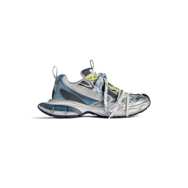 Mens 3xl Sneaker  in White/blue/yellow