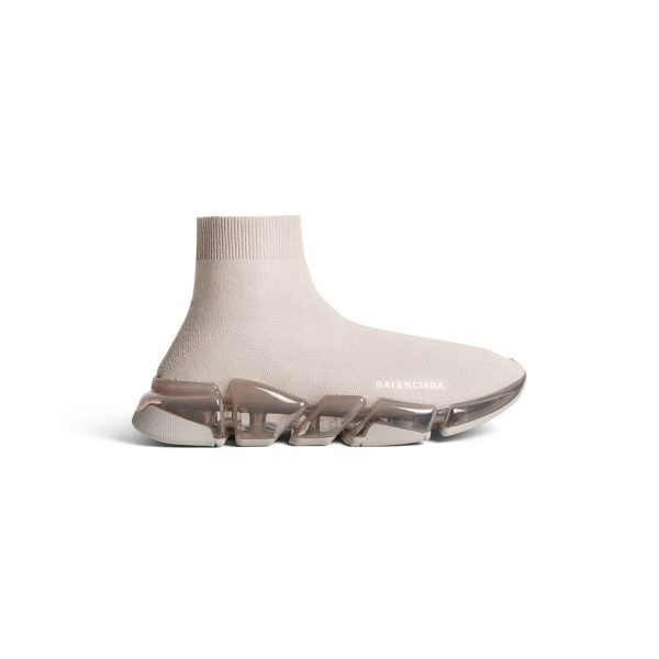 Mens Speed 2.0 Full Clear Sole Recycled Knit Sneaker In Light Beige 617239W2DC42000 product photo 3