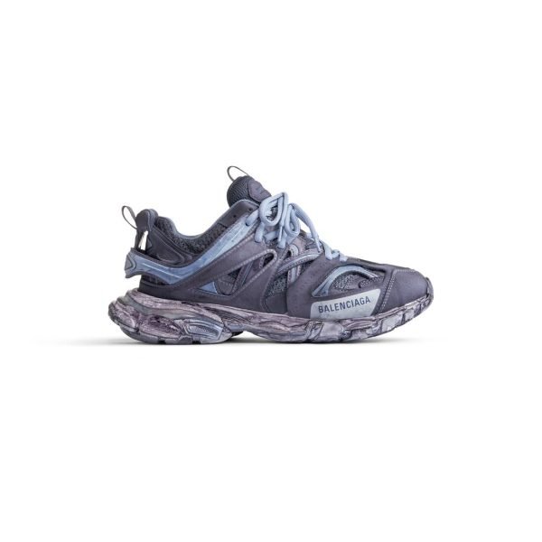 Mens Track Sneaker  in Faded Blue