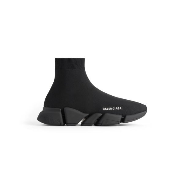 Mens Speed 2.0 Monocolor Recycled Knit Sneaker in Black