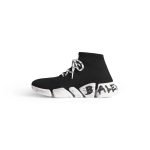 Womens Speed 2.0 Lace-Up Graffiti Recycled Knit Sneaker In Black 769315W2DD41091 product photo 5