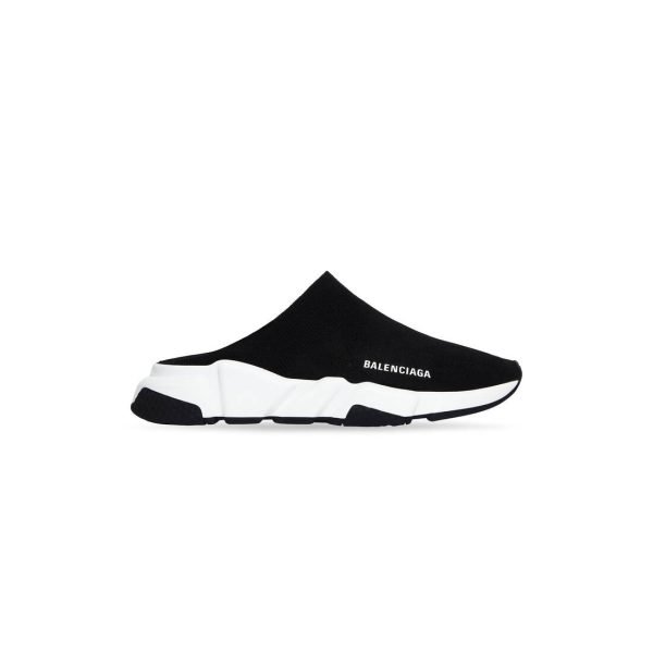 Womens Speed Recycled Knit Mule in Black