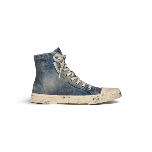 Womens Paris High Top Sneaker  in Blue