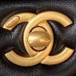 Chanel AS4868 Mini Flap Bag Pearl Lambskin Faux Pearl & Gold Metal Black AS4868 u9ed1 product photo 8