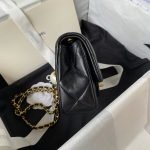 Chanel AS4868 Mini Flap Bag Pearl Lambskin Faux Pearl & Gold Metal Black AS4868 u9ed1 product photo 4