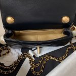 Chanel AS4868 Mini Flap Bag Pearl Lambskin Faux Pearl & Gold Metal Black AS4868 u9ed1 product photo 6