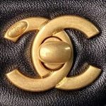 Chanel AS4861 Small Flap Bag Pearl Lambskin Faux Pearl & Gold Metal Black AS4861 u9ed1 product photo 3