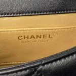 Chanel AS4861 Small Flap Bag Pearl Lambskin Faux Pearl & Gold Metal Black AS4861 u9ed1 product photo 7