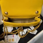 Chanel AS4861 Small Flap Bag Pearl Lambskin Faux Pearl & Gold Metal Yellow AS4861 u9ec4 product photo 7