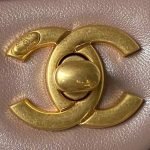 Chanel AS4385 Mini Flap Bag Pearl Lambskin Faux Pearl & Gold Metal Pink Iridescent AS4385 u7c8 product photo 3