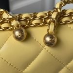 Chanel AS2649 Chain Bag With Gold Charm Small Vintage Calfskin Bag Yellow AS2649 u9ec4 product photo 4