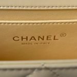 Chanel AS2649 Chain Bag With Gold Charm Small Vintage Calfskin Bag Yellow AS2649 u9ec4 product photo 6