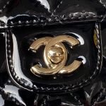 Chanel AS4647 Mini Flap Bag With Star Coin Purse Metallic Calfskin & Gold Metallic Black AS4647 product photo 8