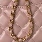 Chanel A92990 Small Flap Bag With Top Handle Shiny Calfskin Pink A92990 u4eaeu7c89 product photo 4