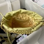 Chanel 22 AS3980 Mini Tote Shiny Calfskin & Gold-Tone Metal Yellow AS3980 u9ec4u8272 product photo 3