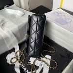 Chanel AS4973 Mini Flap Bag Shiny Lambskin Enamel & Gold Metal Black AS4973 u9ed1u8272 product photo 6