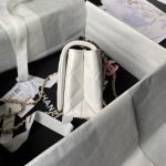 Chanel AS4973 Mini Flap Bag Shiny Lambskin Enamel & Gold-Tone Metal White AS4973 u767du8272 product photo 4