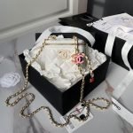 Chanel AP3941 Mini Vanity Case Lambskin Enamel & Gold-Tone Metal White AP3941 u767du8272 product photo 1