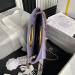 Chanel 24B AS5038 Lambskin Clutch Purple AS5038 u7d2bu8272 product photo 4