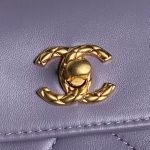 Chanel 24B AS5038 Lambskin Clutch Purple AS5038 u7d2bu8272 product photo 3