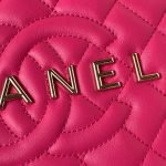 Chanel 24C AS4579 Star Bag Fuchsia Satin Gold Metal Hardware AS4579 u7d2bu7ea2 product photo 3