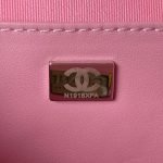 Chanel 24C AS4579 Star Bag Pink And Black Satin Black Metal Hardware AS4579 u7c89u8272 product photo 8