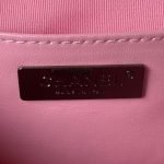 Chanel 24C AS4579 Star Bag Pink And Black Satin Black Metal Hardware AS4579 u7c89u8272 product photo 7