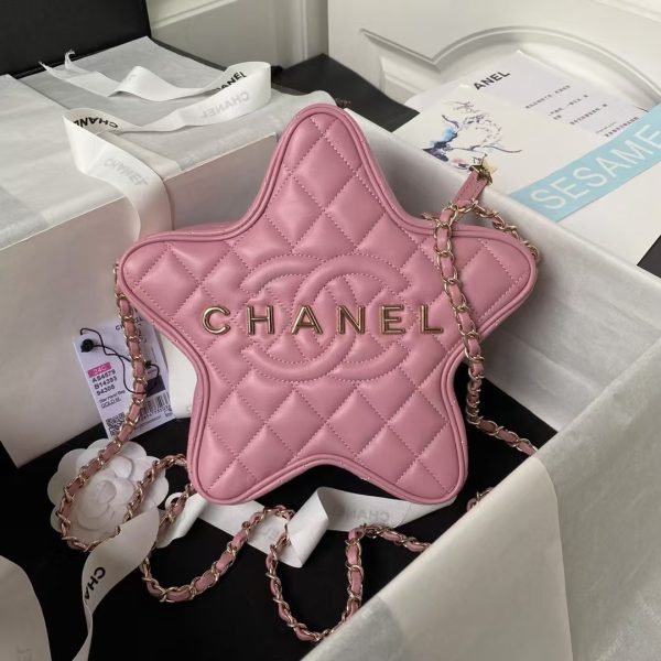 Chanel 24C AS4579 Star Bag Pink Lambskin Light Gold Hardware AS4579 u7c89 product photo 1