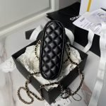 Chanel 24B AP3354 Calfskin Chain Clutch Black AP3345 u9ed1u8272 product photo 6