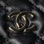 Chanel 24B AP3354 Calfskin Chain Clutch Black AP3345 u9ed1u8272 product photo 3