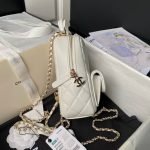 Chanel 24C AP3573 Mini Backpack Lambskin Gold Metal White AP3573 u767du8272 product photo 6