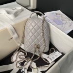 Chanel 24C AP3573 Mini Backpack Lambskin Gold Metal Grey AP3573 u7070u8272 product photo 2
