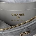 Chanel 24S AP4000 Mini Clutch With Chain Crossbody Bag Grey Caviar Light Gold Hardware AP4000 product photo 8
