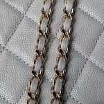 Chanel 24S AP4000 Mini Clutch With Chain Crossbody Bag Grey Caviar Light Gold Hardware AP4000 product photo 6