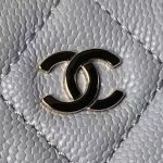 Chanel 24S AP4000 Mini Clutch With Chain Crossbody Bag Grey Caviar Light Gold Hardware AP4000 product photo 3