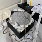 Chanel 24S AP4000 Mini Clutch With Chain Crossbody Bag Grey Caviar Light Gold Hardware AP4000 product photo 2