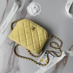 Chanel 24S AP4000 Mini Clutch With Chain Crossbody Bag Yellow Caviar Light Gold Hardware AP4000 product photo 7