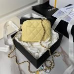 Chanel 24S AP4000 Mini Clutch With Chain Crossbody Bag Yellow Caviar Light Gold Hardware AP4000 product photo 2