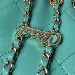 Chanel 24S AS4810 Medium Cc Drawstring Backpack Shiny Lambskin Light Gold Hardware Green AS4810 product photo 6