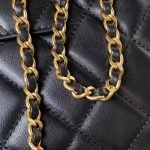 Chanel 24C AS4611 Vintage Logo Lambskin Rectangular Shoulder Bag Black AS4611 u9ed1u8272 product photo 6