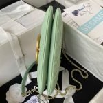 Chanel 24C AS4611 Vintage Logo Lambskin Rectangular Shoulder Bag Green AS4611 u7effu8272 product photo 5