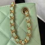 Chanel 24C AS4611 Vintage Logo Lambskin Rectangular Shoulder Bag Green AS4611 u7effu8272 product photo 6